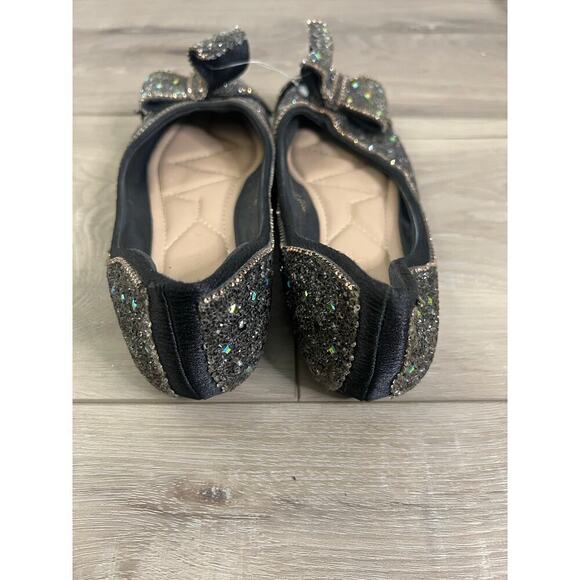 Womens Rhinestone Flats -Pointed Toe Ballet Flat - Picture 2 of 5